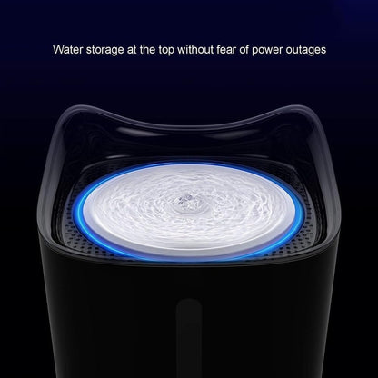 1.8L Automatic Cat Water Fountain w/Led Night Light and Water Level Window Ultra-Quiet Cat Fountain Flower Style Pet Drinking Fountain for Cats and Small Dogs(Pink)