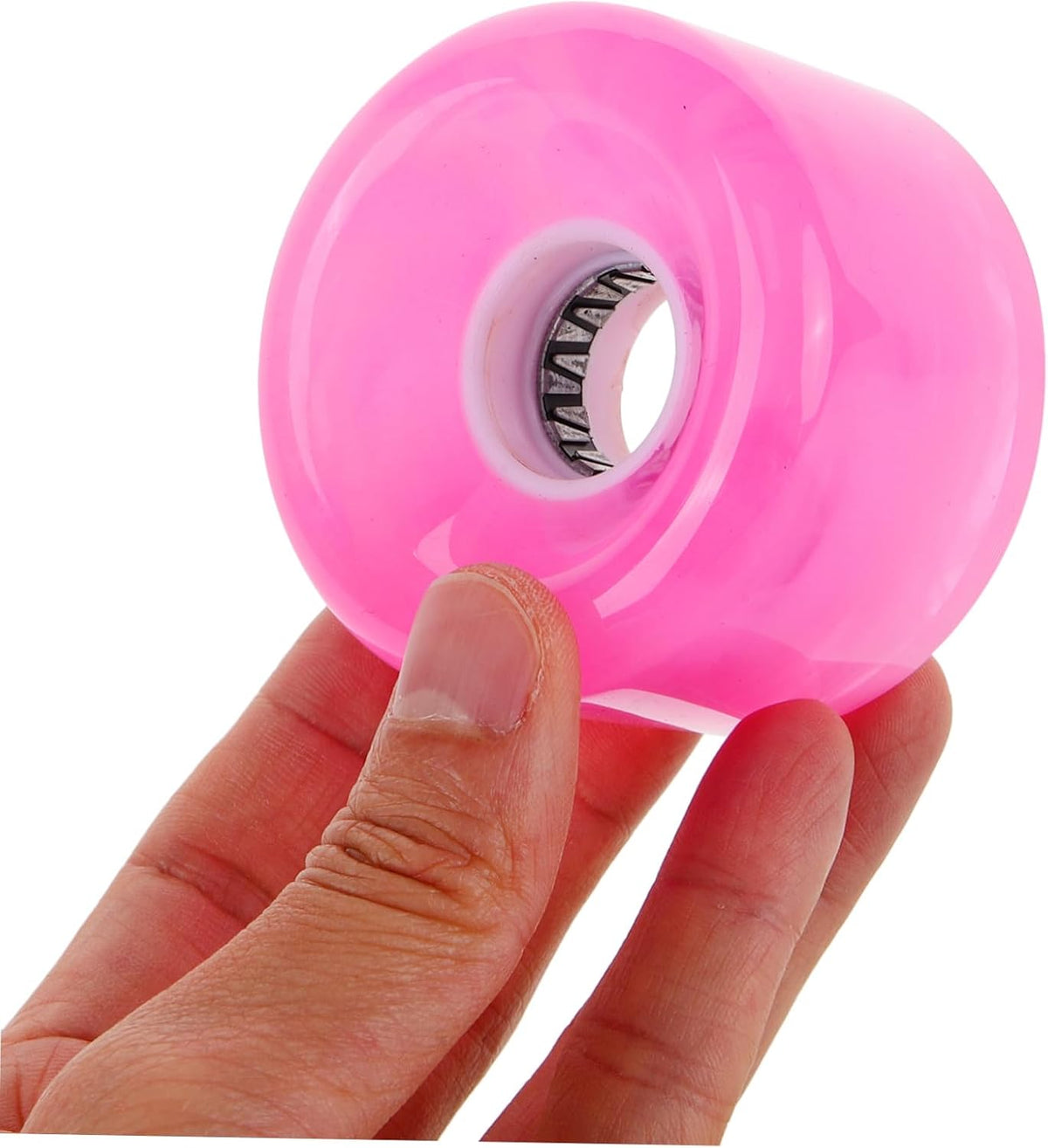 Replacement Skateboard Wheels 2pcs PU Pink Easy Install