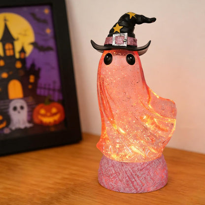 Halloween Decorations - Lighted Ghost Swirling Water Globe