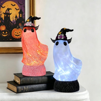Halloween Decorations - Lighted Ghost Swirling Water Globe