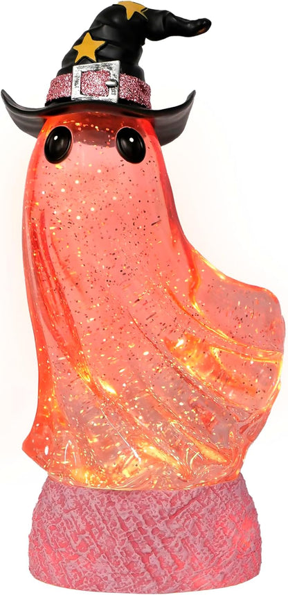 Halloween Decorations - Lighted Ghost Swirling Water Globe