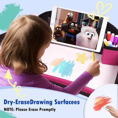 Car Seat Tray,Toddler Road Trip Essentials With Drawing Kit