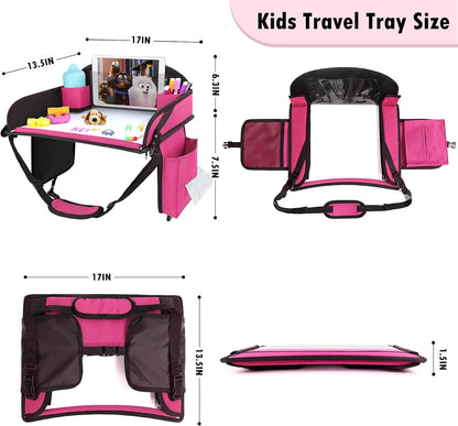 Car Seat Tray,Toddler Road Trip Essentials With Drawing Kit