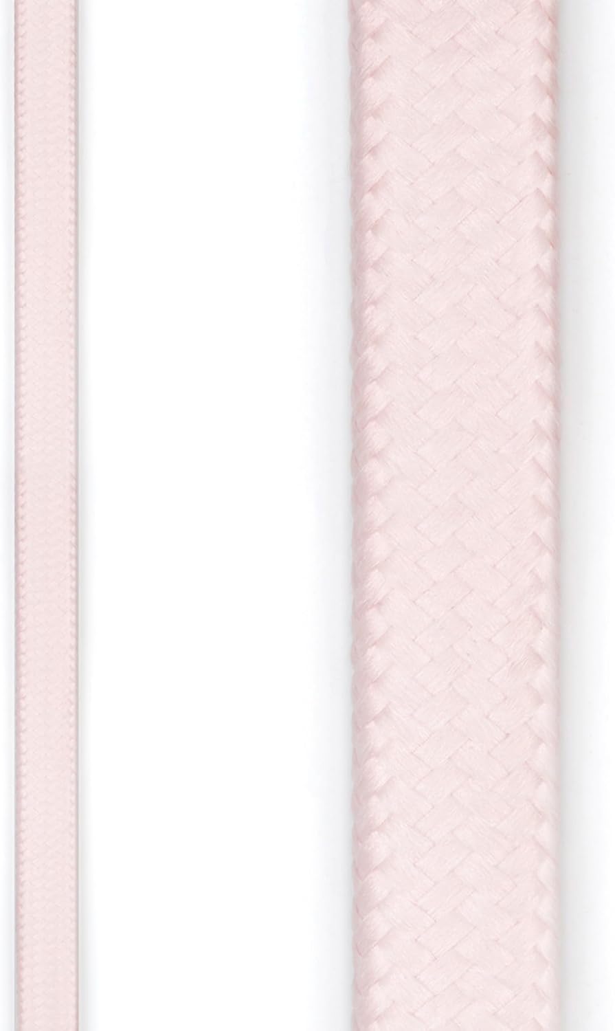 22814 Designer Series 9-ft Fabric Extension Cord, 3 Polarized Outlets, Right Angle Plug, 125 Volts, Pale Pink