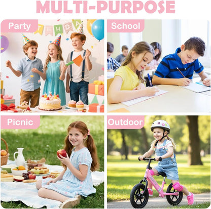 Kids Lunch box Insulated Soft Bag Mini Cooler Back to School Thermal Meal Tote Kit for Girls, Boys, Pink