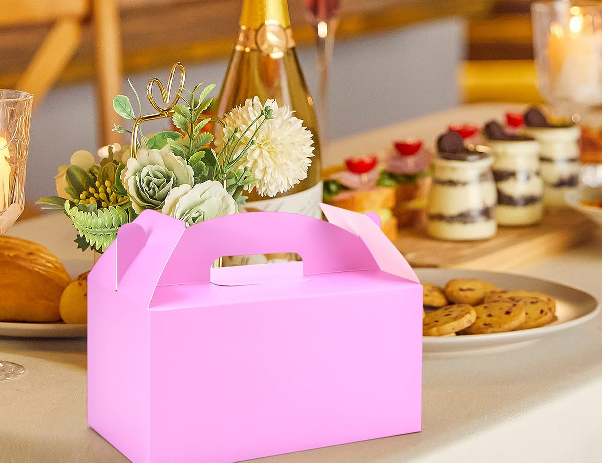 Treat Gift Boxes, 30 Pack, Pink, 9.45x5x5 IN