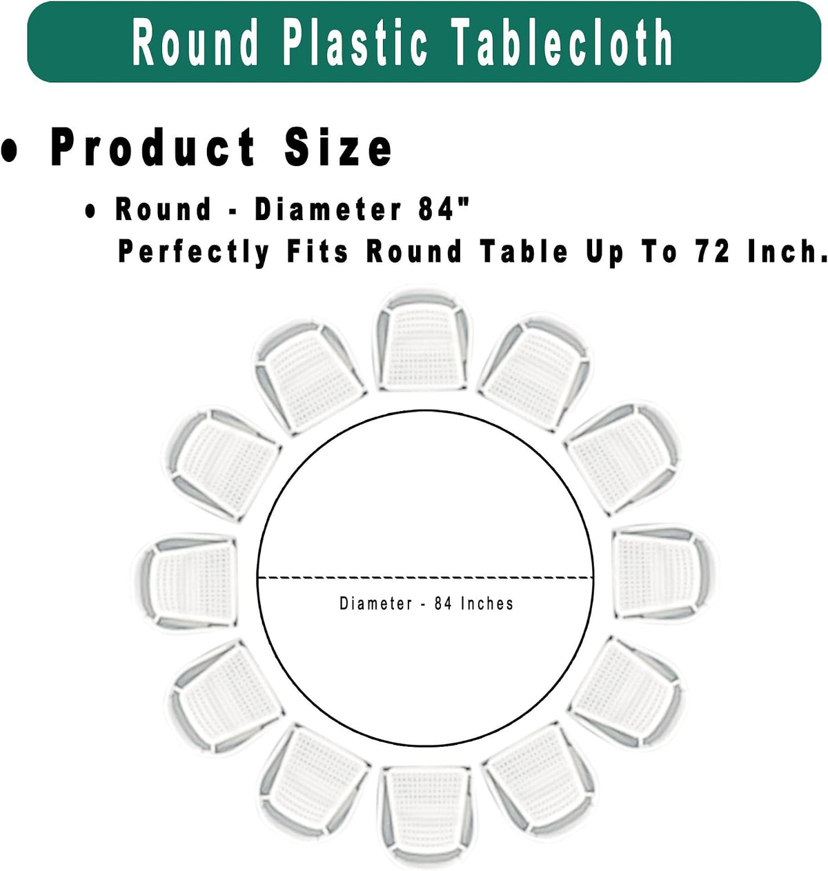 Blush Pink Plastic Tablecloths 2 Pack Light Peach Disposable Table Covers 84 Inch Circle Bridal Shower Party Tablecovers PEVA Table Cloths for Picnic Birthday Wedding Parties 6 ft Round Table Use