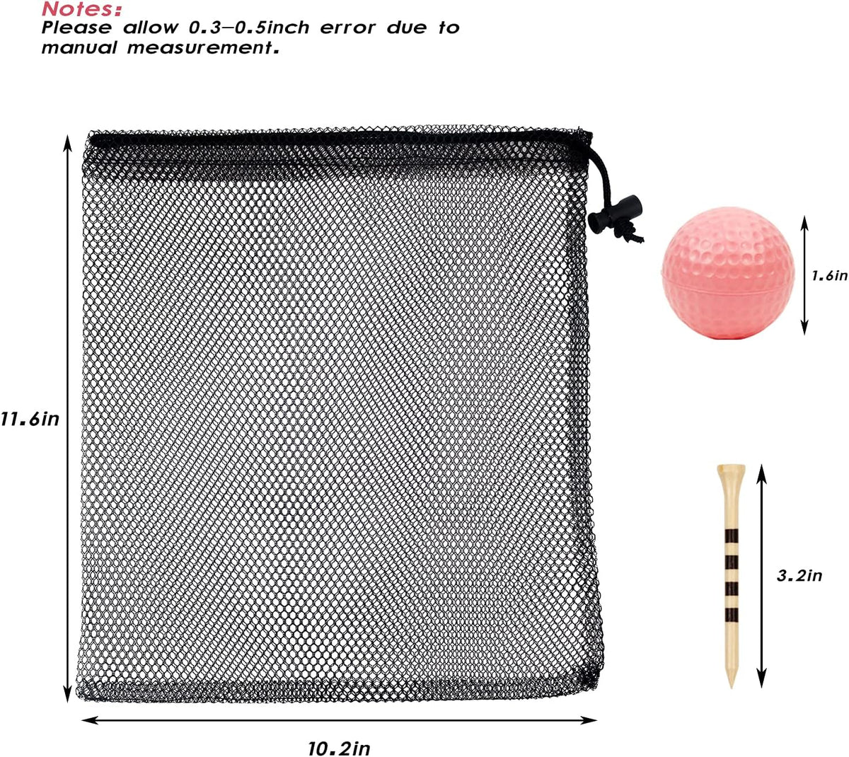 40 Pack Foam Golf Practice Balls - Realistic Feel and Limited Flight Training Balls for Indoor or Outdoor