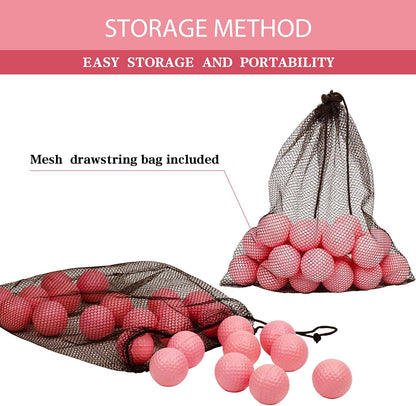 40 Pack Foam Golf Practice Balls - Realistic Feel and Limited Flight Training Balls for Indoor or Outdoor