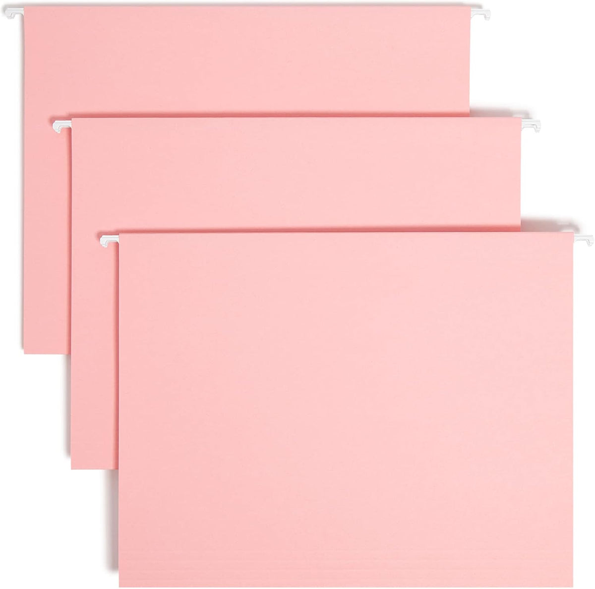Hanging File Folders with Tabs, Letter Size, Pink, 25 Count