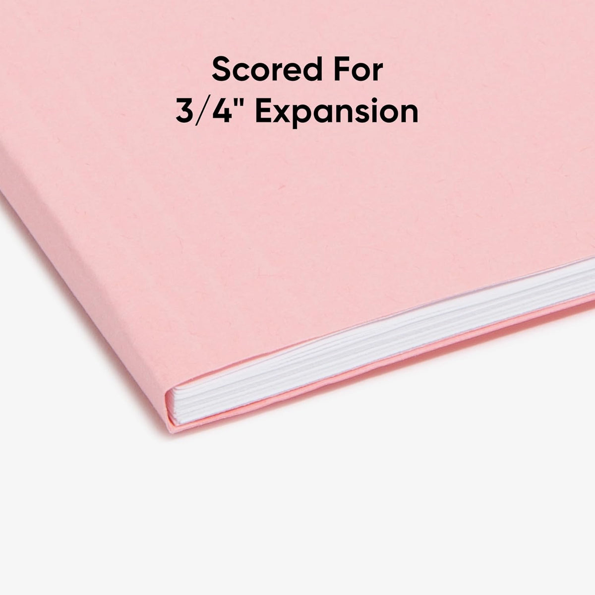 Hanging File Folders with Tabs, Letter Size, Pink, 25 Count