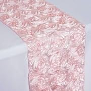Wonderland Rosette Premium Table Runners for Weddings Party Banquets Decor Fit Rectangle and Round Table - Blush