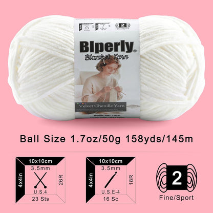 Skinny Chenille Yarn for Crocheting, #2 Pink Thin Baby Blanket Plush Yarn