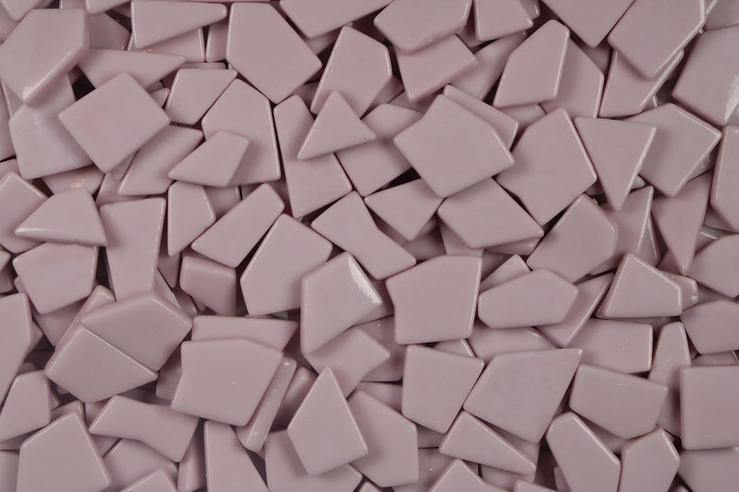 Irregular Glass Mosaic Tiles Bulk 500g Glossy and Iridescent Mosaic Glass Tiles for DIY Projects and Arts and Crafts Solid Colors and Mixes (Glossy Light Pink)