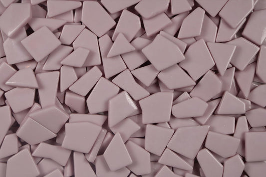 Irregular Glass Mosaic Tiles Bulk 500g Glossy and Iridescent Mosaic Glass Tiles for DIY Projects and Arts and Crafts Solid Colors and Mixes (Glossy Light Pink)