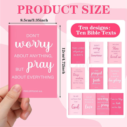 30 Pcs Christian Bulk Gifts Journal Religious Notebooks, Pink