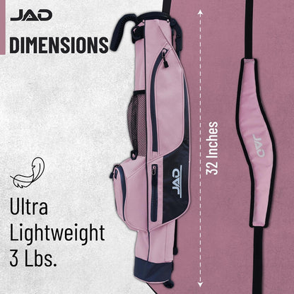 Sunday Golf Bag - Premium Everyday Sunday Golf Bag with Stand for Men, Women and Ladies, Ultra Lightweight, Easy to Carry Pitch n Putt Carry Bag