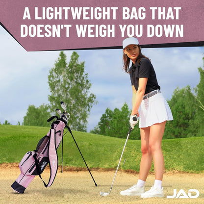 Sunday Golf Bag - Premium Everyday Sunday Golf Bag with Stand for Men, Women and Ladies, Ultra Lightweight, Easy to Carry Pitch n Putt Carry Bag