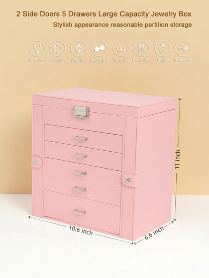Large Jewelry Box for Women 6 Layer