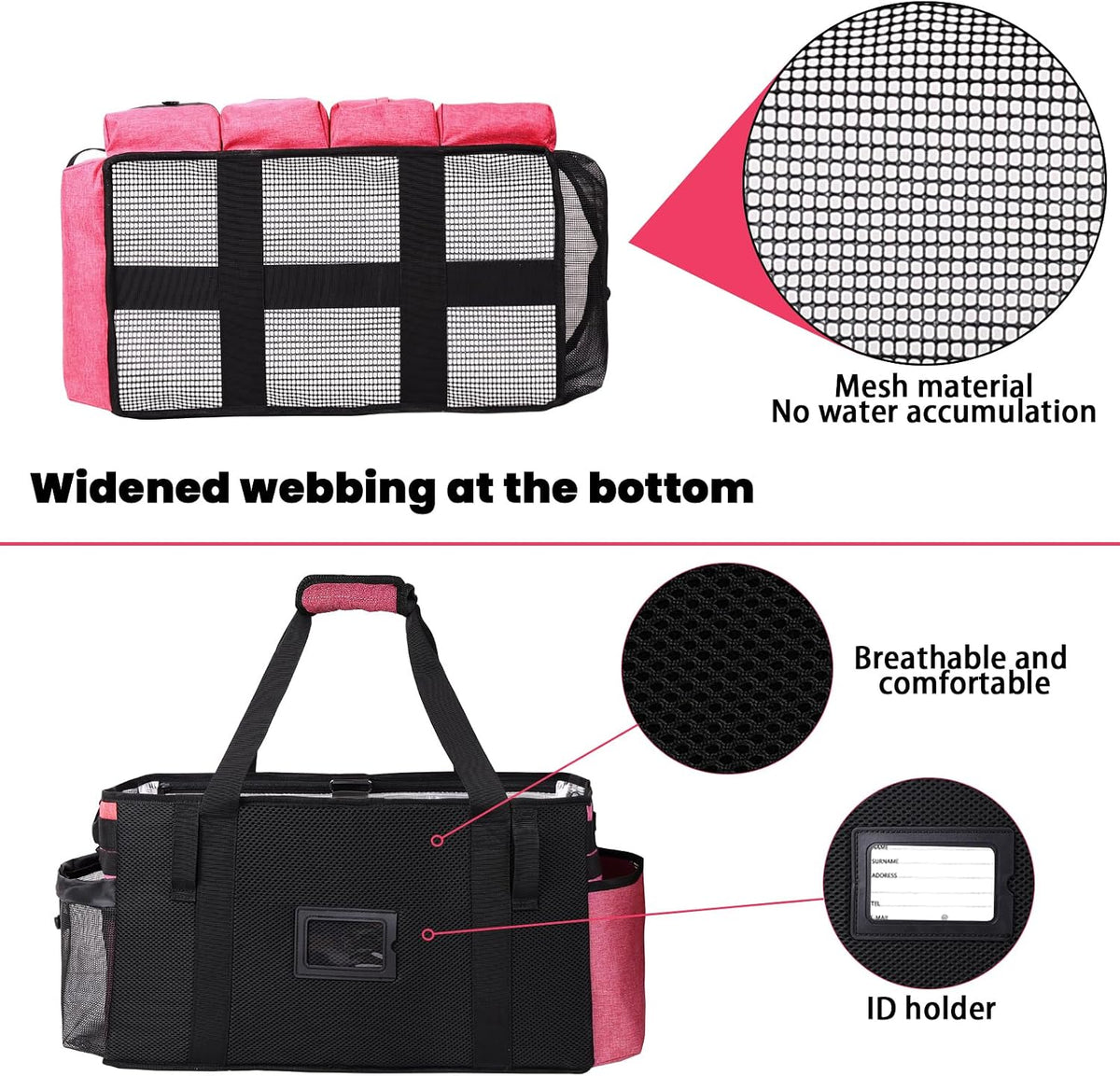 Extra large Cleaning Caddy Bag Built-in hard plastic Aluminum foil lining