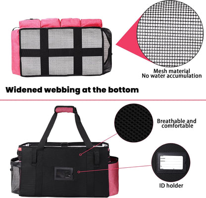 Extra large Cleaning Caddy Bag Built-in hard plastic Aluminum foil lining