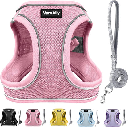 Sparkly Dog Harness and Leash Set No Pull for Small Medium Dogs Cats