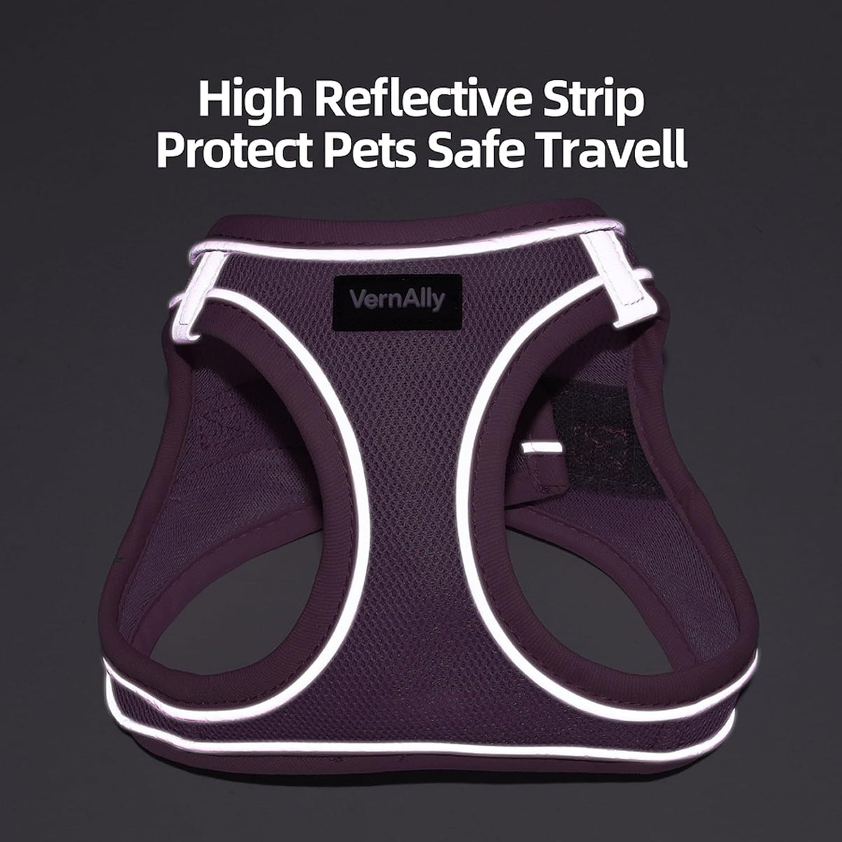 Sparkly Dog Harness and Leash Set No Pull for Small Medium Dogs Cats