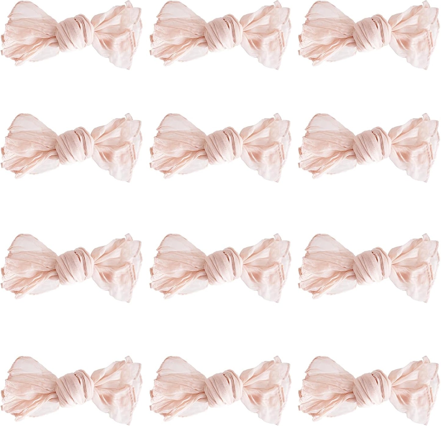 Nydotd 12pcs Cheesecloth Napkins 20 x 20 Inch Boho Dinner Wrinkled Rustic Linen Table Decorative Cloth Napkins for Wedding Party Baby Shower Family Everyday Use (Dusty Pink)