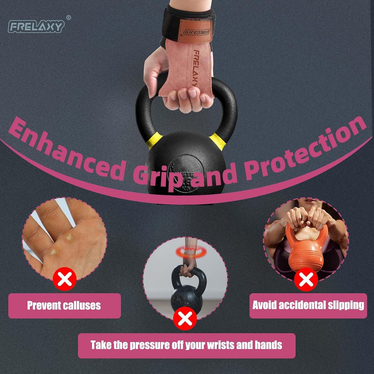 Lifting Wrist Straps for Women and Men, Weight Lifting Grips
