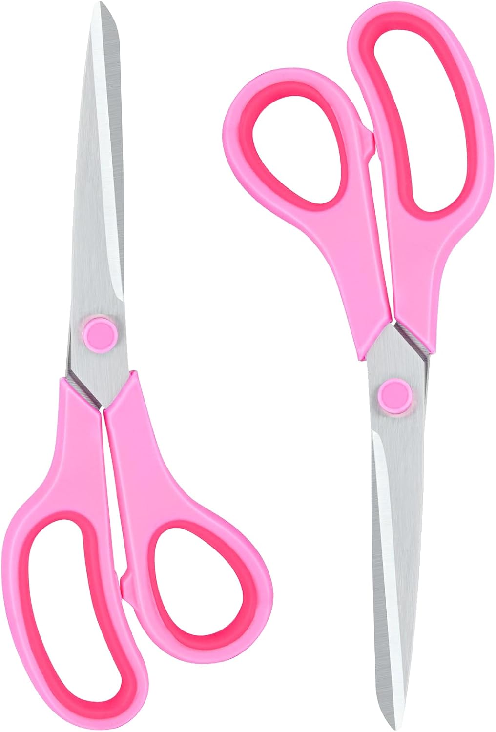 Scissors for Office Home School Craft Sewing Fabric Supplies(Pink), 8 Inch