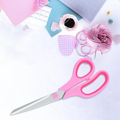 Scissors for Office Home School Craft Sewing Fabric Supplies(Pink), 8 Inch