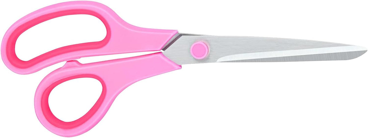Scissors for Office Home School Craft Sewing Fabric Supplies(Pink), 8 Inch