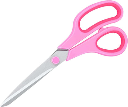 Scissors for Office Home School Craft Sewing Fabric Supplies(Pink), 8 Inch