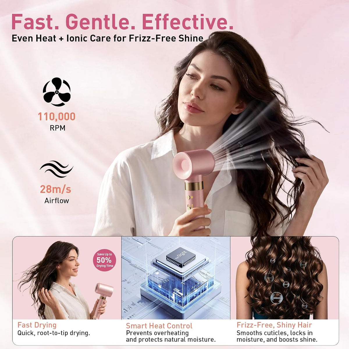 Mythsight StyleVibe Dual Voltage 8-in-1 Air Styler with Diffuser Hair Dryer