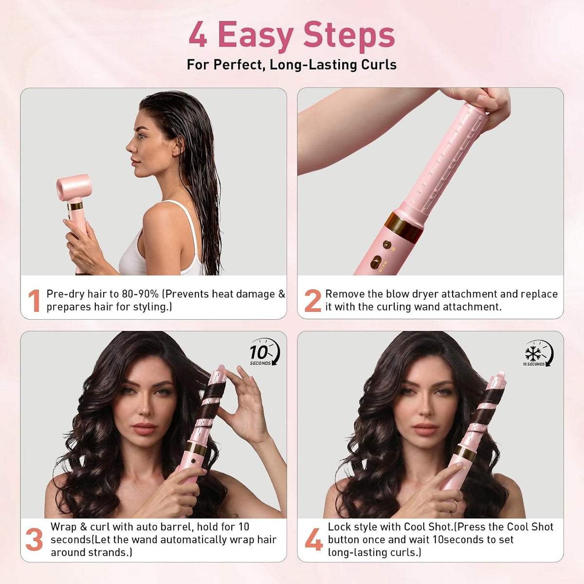Mythsight StyleVibe Dual Voltage 8-in-1 Air Styler with Diffuser Hair Dryer