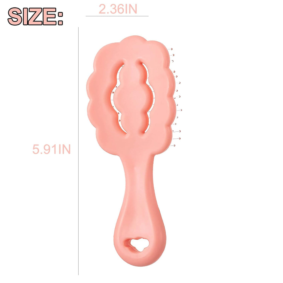 Cloud Shape Small Dog Grooming Brush - Soft Bristle Brush for Gentle Detangling & Massage - Ideal for Maltese, Shih Tzus, Yorkies, and Puppies - Portable & Durable Design, Pink