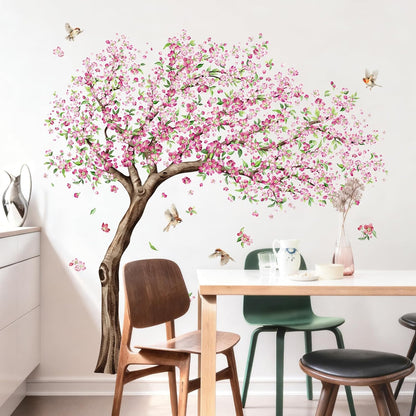54in H Large Cherry Blossom Tree Wall Decals for Girls Bedroom