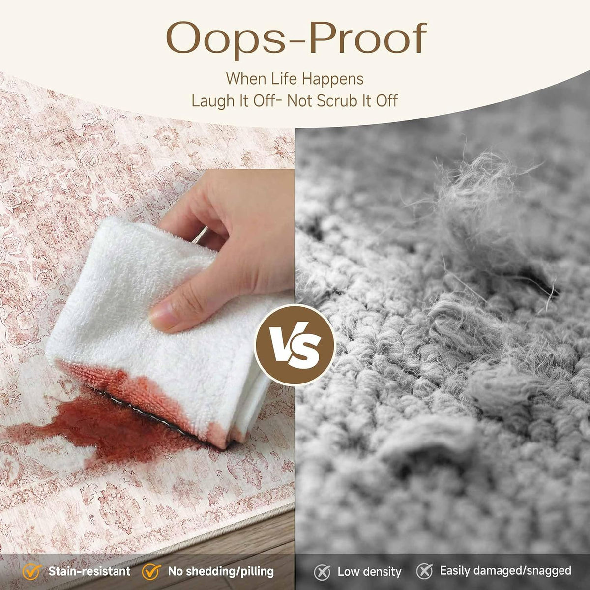 8x10 Pink Neutral Area Rug