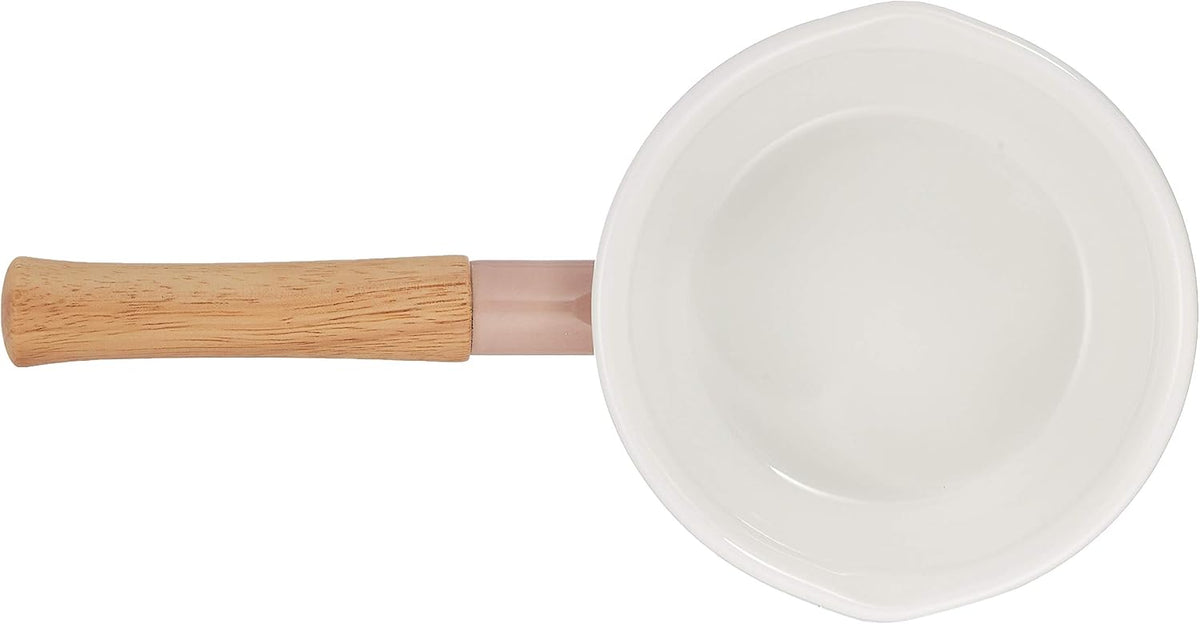 Fuji Hollow CTN-14M.AP Cotton Series Milk Pan with Single Handle, Ash Pink, 5.5 inches (14 cm)
