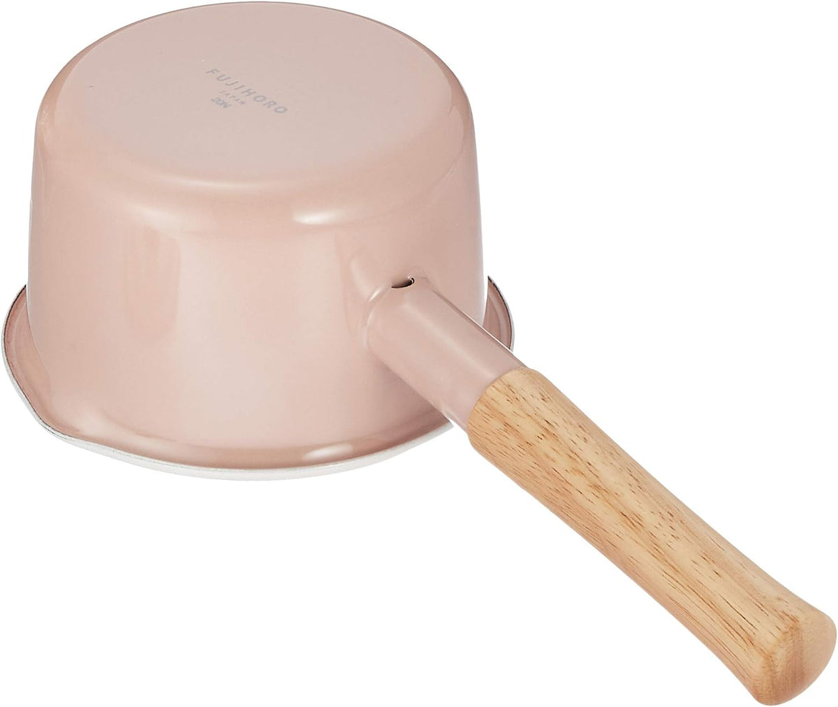 Fuji Hollow CTN-14M.AP Cotton Series Milk Pan with Single Handle, Ash Pink, 5.5 inches (14 cm)