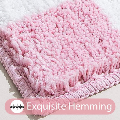 Checkered Bathroom Rugs Cute Bath Mats Non Slip Backing Shaggy Microfiber Bath Mat Water Absorbent Shower Rug Aesthetic Bathroom Rugs Funky Graphic Rug for Sink Bathtub (Pink,20" x 32")