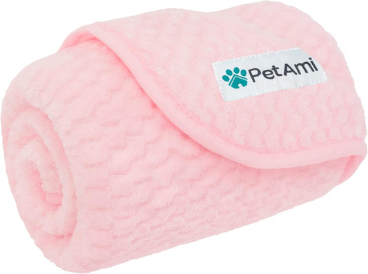 Waterproof Dog Blanket, Leakproof Puppy Blanket, 29x40 Light Pink