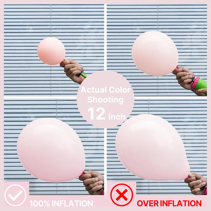 Pale Pink Balloons 50pcs Light Pastel Baby Pink Color 12 Inch