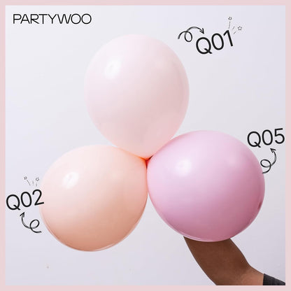 Pale Pink Balloons 50pcs Light Pastel Baby Pink Color 12 Inch