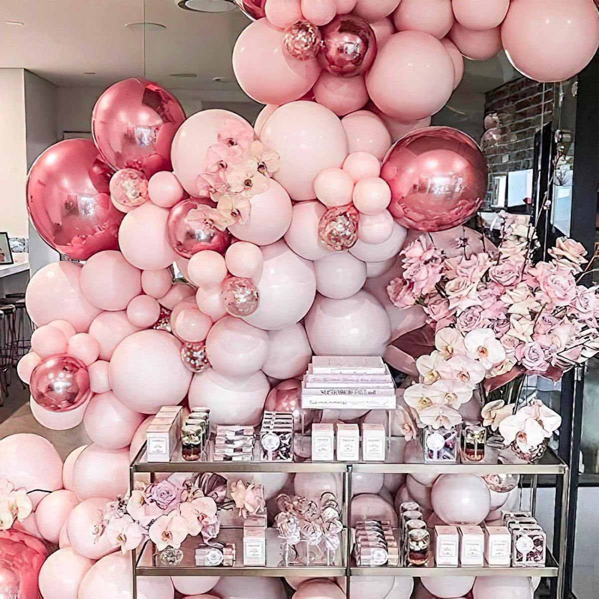 Pale Pink Balloons 50pcs Light Pastel Baby Pink Color 12 Inch