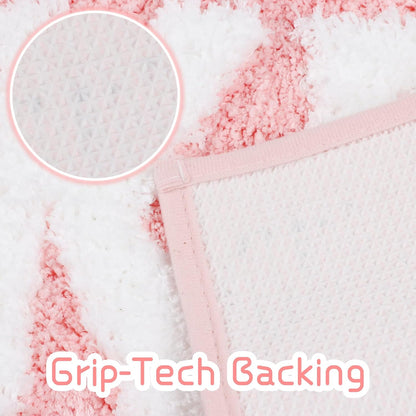 Pink Get Naked Bath Mat Girly Funny Small Bathroom Rugs