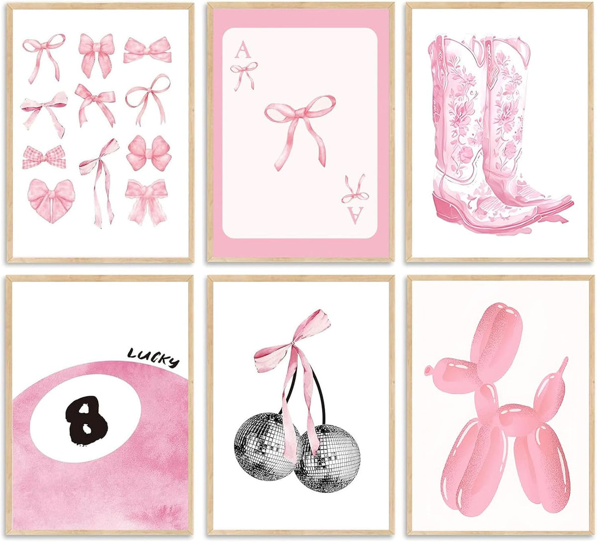 6 Pack Pink Diamond Art Kits for Adults, Diamond Painting Kits for Beginner