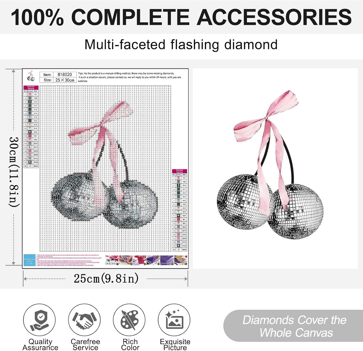6 Pack Pink Diamond Art Kits for Adults, Diamond Painting Kits for Beginner