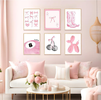 6 Pack Pink Diamond Art Kits for Adults, Diamond Painting Kits for Beginner