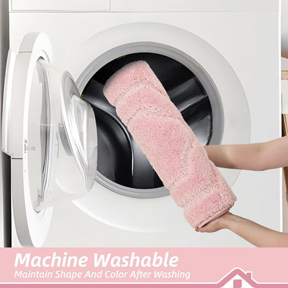 Bathroom Rugs Non Slip Bath Mat Soft Absorbent, 24"x48", Pink